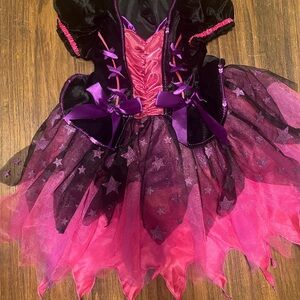 Light up Witch Dress Enchanting Pink and Black Kids Costume